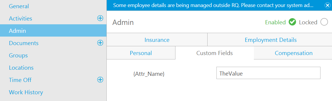 Custom Employee Attributes in RQ